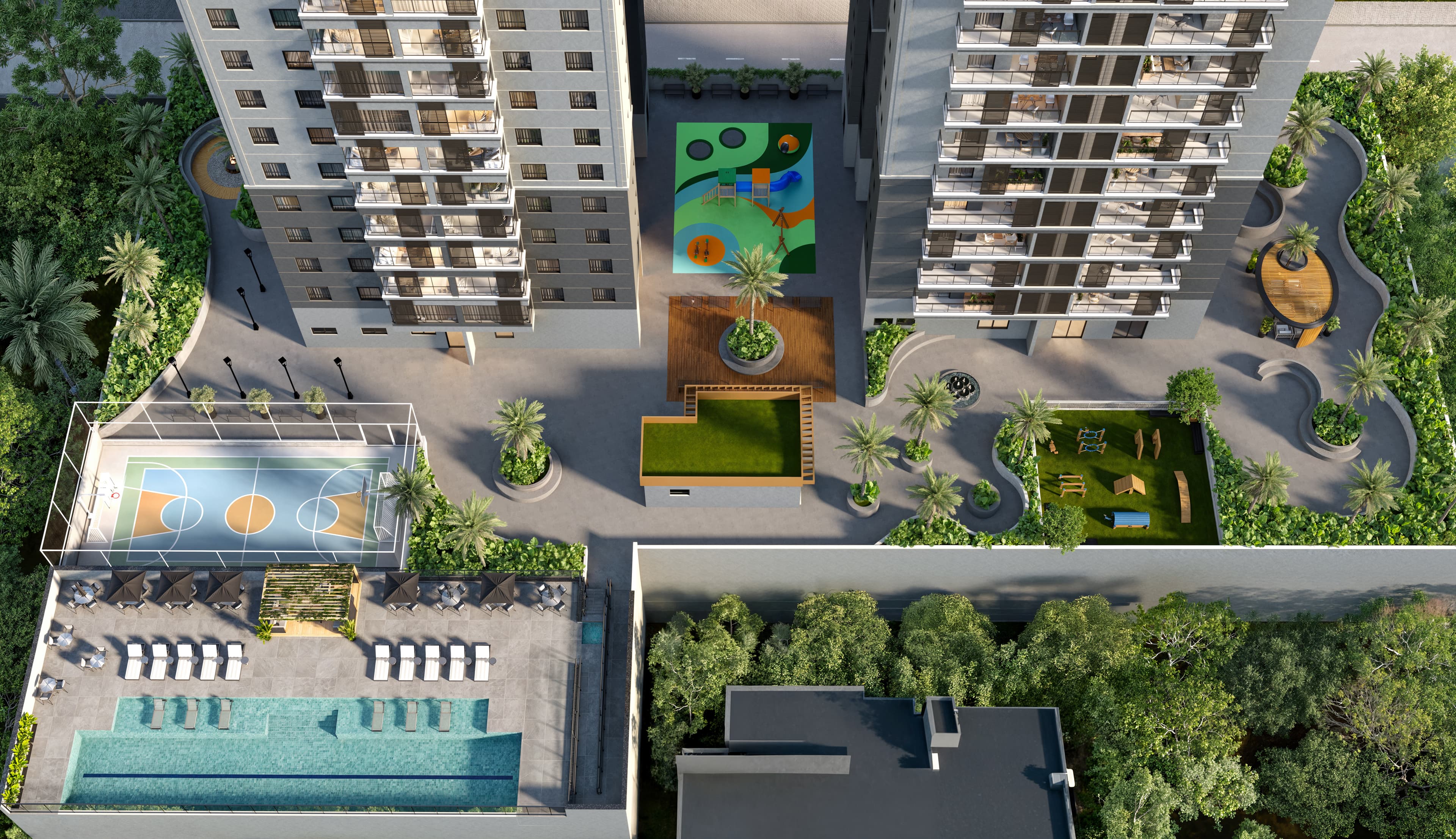 Lina Residence — implantação