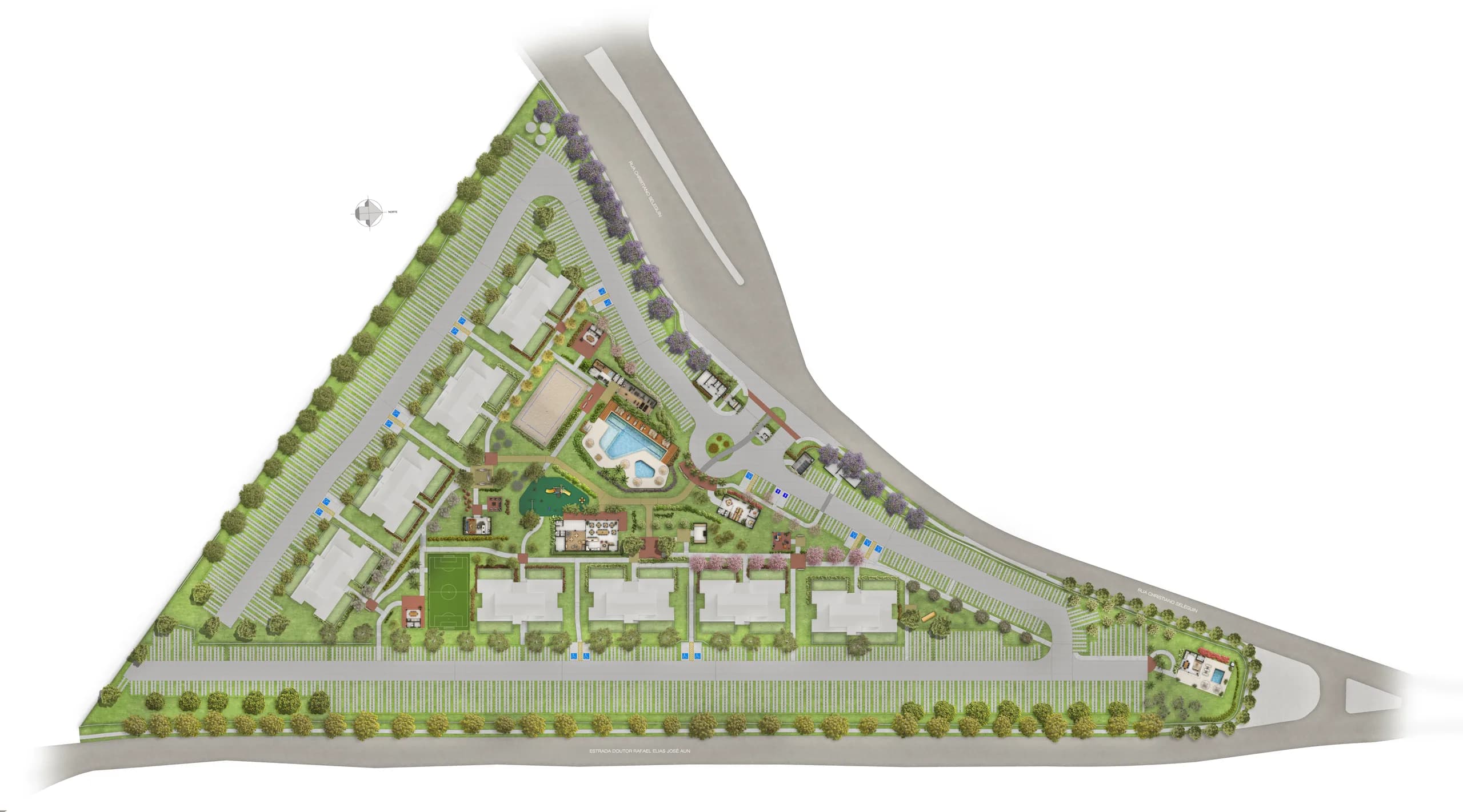 Implantação do Residencial Viva Parque Sense